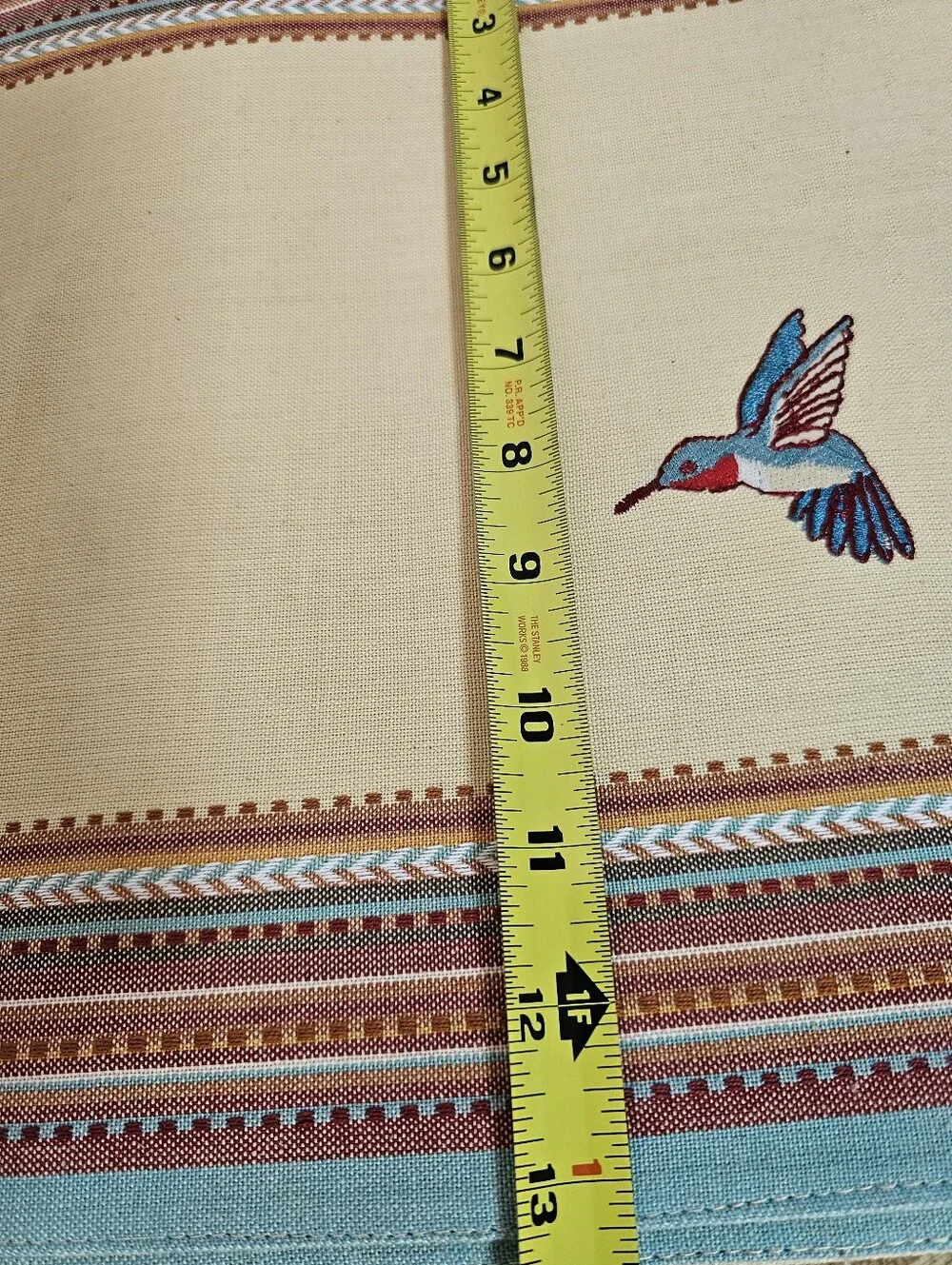 Kay Dee Designs Simply Southwest Embroidered Placemats Set of 4 (2 Chili, 2 Bird